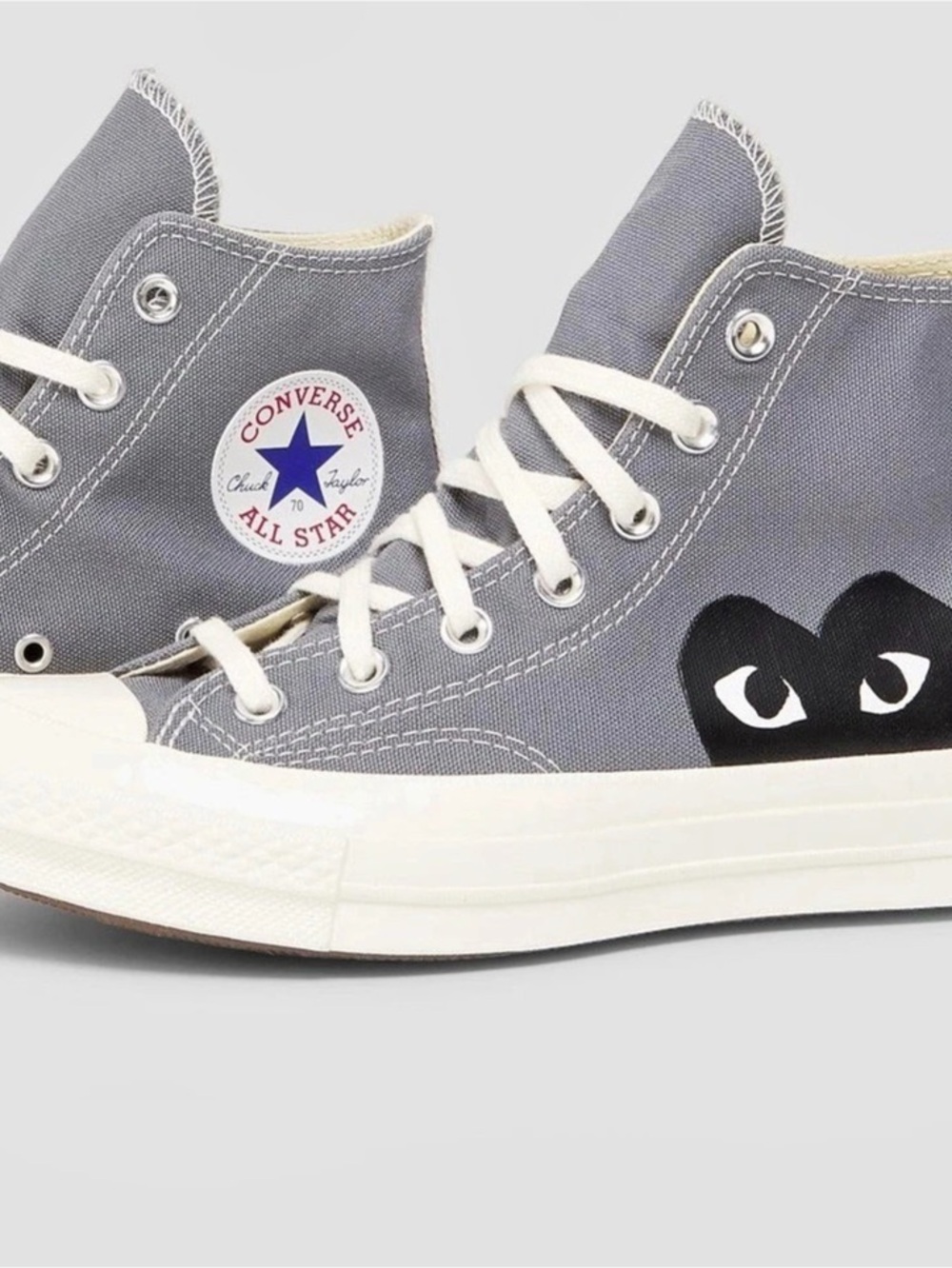 Converse Comme des Garçons PLAY x Converse Chuck 70 High Steel Gray Chuck 70